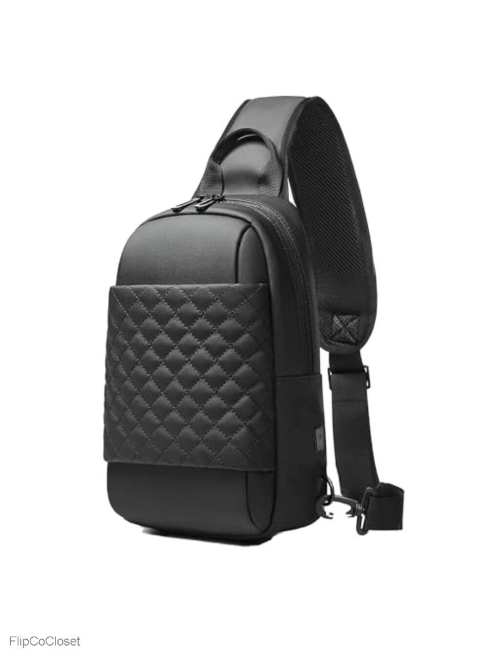 Waterproof Crossbody Messenger Bag USB Charging Travel Sling Bag